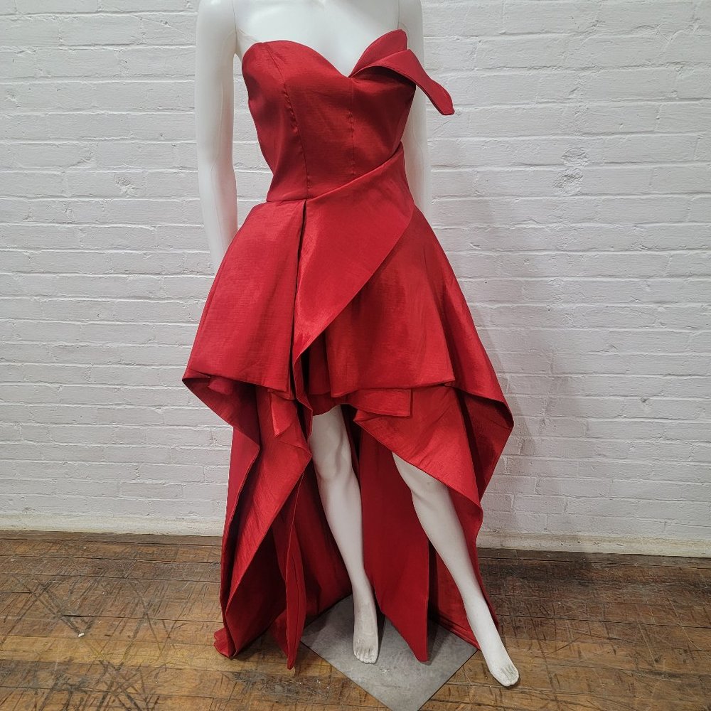 Fashion Nova Red Sleeveless High Low Formal Dress - NWT